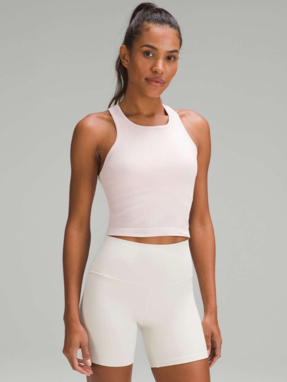 Lululemon Ebb To Street Cropped Racerback Tank Top